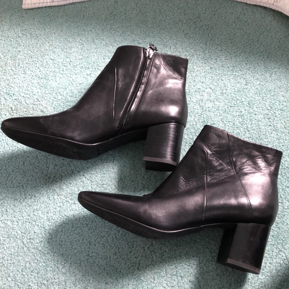 Leather boots